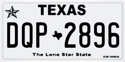 TX license plate DQP2896