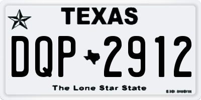TX license plate DQP2912