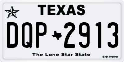 TX license plate DQP2913