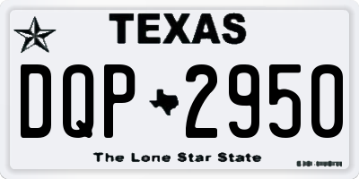 TX license plate DQP2950