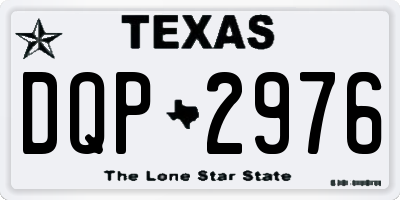 TX license plate DQP2976
