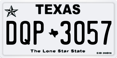 TX license plate DQP3057
