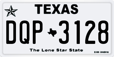 TX license plate DQP3128