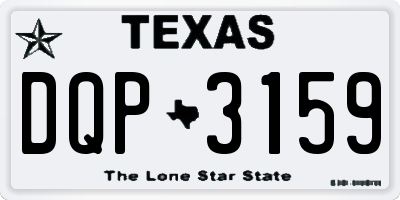 TX license plate DQP3159