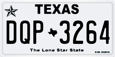 TX license plate DQP3264