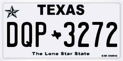 TX license plate DQP3272