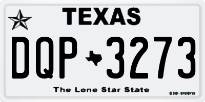 TX license plate DQP3273