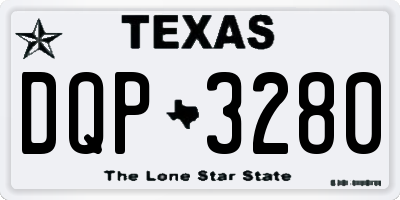 TX license plate DQP3280