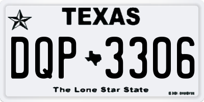 TX license plate DQP3306