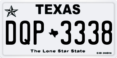 TX license plate DQP3338