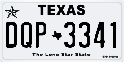 TX license plate DQP3341