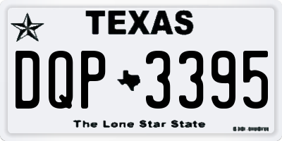 TX license plate DQP3395