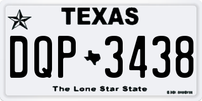 TX license plate DQP3438