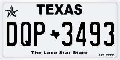 TX license plate DQP3493