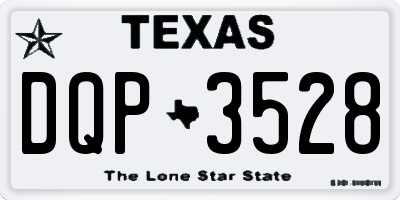 TX license plate DQP3528