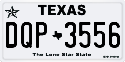 TX license plate DQP3556