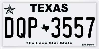 TX license plate DQP3557