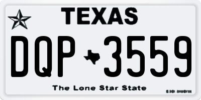 TX license plate DQP3559