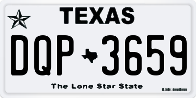 TX license plate DQP3659