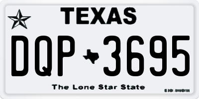 TX license plate DQP3695
