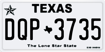 TX license plate DQP3735