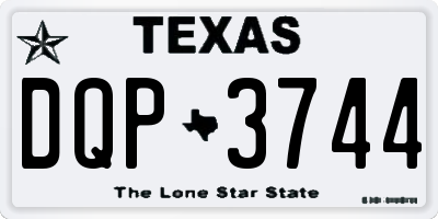 TX license plate DQP3744