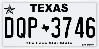 TX license plate DQP3746