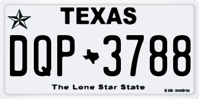 TX license plate DQP3788