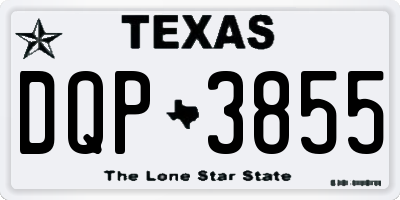TX license plate DQP3855