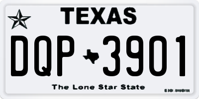 TX license plate DQP3901