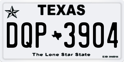 TX license plate DQP3904