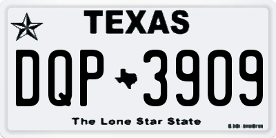 TX license plate DQP3909