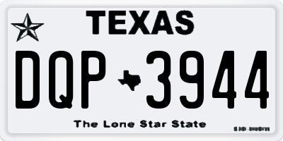 TX license plate DQP3944