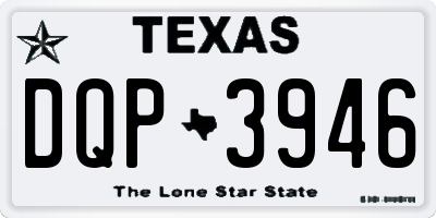 TX license plate DQP3946