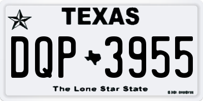 TX license plate DQP3955