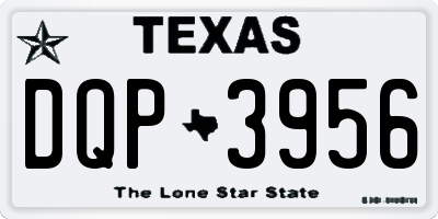 TX license plate DQP3956