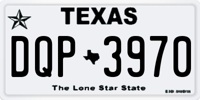 TX license plate DQP3970