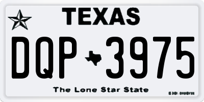 TX license plate DQP3975