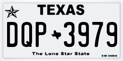 TX license plate DQP3979