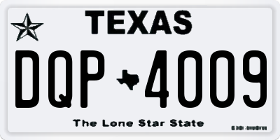 TX license plate DQP4009