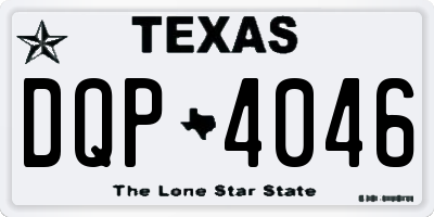 TX license plate DQP4046