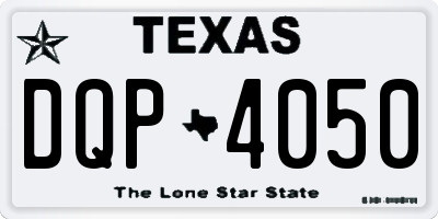 TX license plate DQP4050