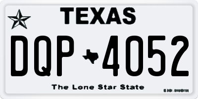 TX license plate DQP4052