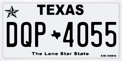TX license plate DQP4055