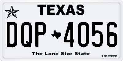TX license plate DQP4056