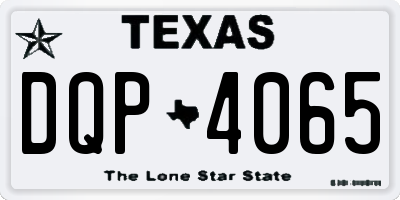 TX license plate DQP4065