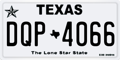 TX license plate DQP4066