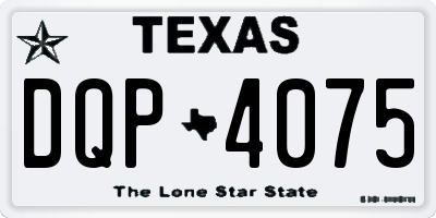 TX license plate DQP4075