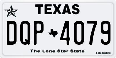 TX license plate DQP4079