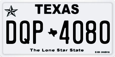 TX license plate DQP4080